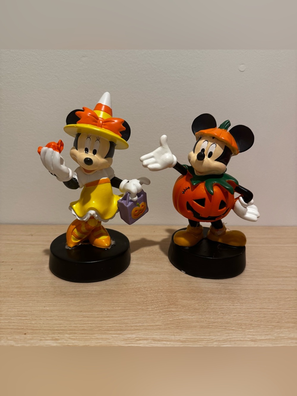Disney Halloween Minnie & Mickey Figurine Pair